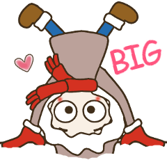 [LINEスタンプ] おちゃめの冬♡大人のお気遣い♡長文♡BIG