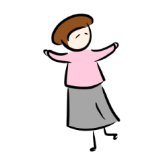 [LINEスタンプ] ボブヘアーの女の子