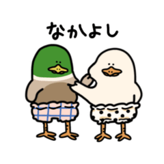 [LINEスタンプ] アヒルさんとカモカモ。