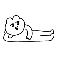 [LINEスタンプ] 秒くま 05