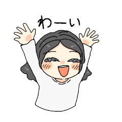 [LINEスタンプ] 元気な女の子スタンプです