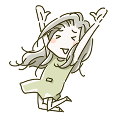 [LINEスタンプ] ゆるあま日本女子の幸福度アップ #02