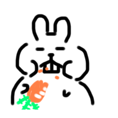 [LINEスタンプ] 真顔Rabbit 2