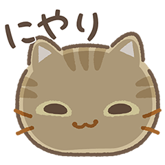 [LINEスタンプ] 意外と使える♪動く顔だけ3びきのねこ