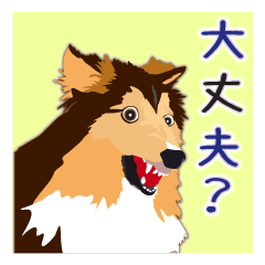 [LINEスタンプ] わくわくシェルティ 風邪？