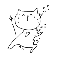 [LINEスタンプ] 励ます謝るリアクションするねこさん