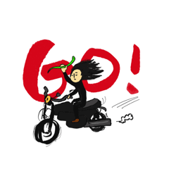 [LINEスタンプ] 謎のヘビ女。