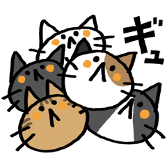 [LINEスタンプ] 1年中ネコいっぱい