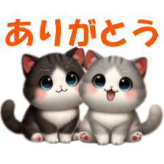 [LINEスタンプ] 可愛い猫が、素直な気持ちを伝えます♪