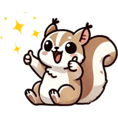 [LINEスタンプ] もふもふリスの日常スタンプ