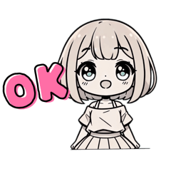 [LINEスタンプ] よく使う言葉♡ガールズ