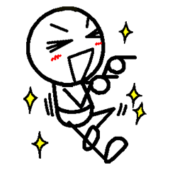 [LINEスタンプ] いつもそばには棒人間を