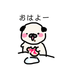 [LINEスタンプ] パグ子の1日