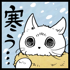 [LINEスタンプ] 寒い寒い言ってる猫のスタンプ