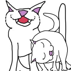 [LINEスタンプ] いつも元気な猫ちゃん