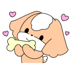 [LINEスタンプ] 犬のウニまるちゃん (韓国語＆日本語)