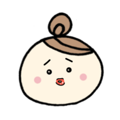[LINEスタンプ] まるがお女子3