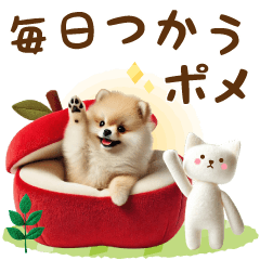 [LINEスタンプ] 毎日使う☆大人可愛い癒しポメラニアン