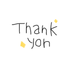 [LINEスタンプ] 字とちょっとの絵だけ