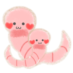 [LINEスタンプ] かわいい♡ミミズのズーミーくん