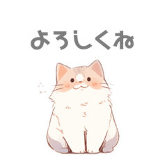 [LINEスタンプ] モフモフにゃんこのスタンプ