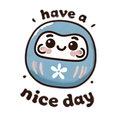 [LINEスタンプ] darumaruma2 可愛いダルマの英語の画像（メイン）