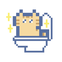 [LINEスタンプ] ドットねこ！！茶トラ猫