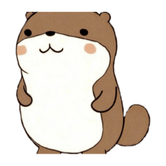[LINEスタンプ] 2頭身かわうそ