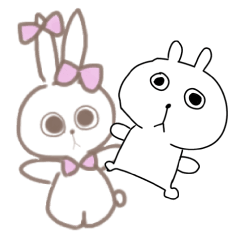 [LINEスタンプ] 合作☆うさぎのぷんぷん