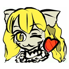 [LINEスタンプ] フリルネズミ娘のスタンプ