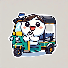 [LINEスタンプ] トゥクトゥクくんの冒険