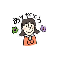 [LINEスタンプ] 日常生活〜おんなのこ