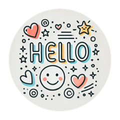 [LINEスタンプ] 英語でHello！