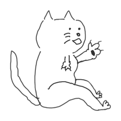 [LINEスタンプ] よこむきがちなどうぶつ