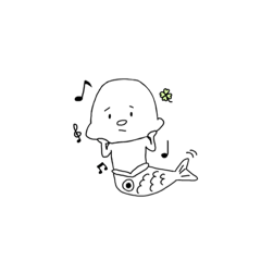 [LINEスタンプ] たいやきマーメイド君3