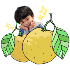 [LINEスタンプ] Yuzu boy★happy art/2025-① お出掛け編♪