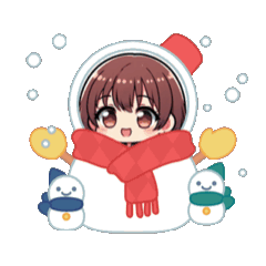 [LINEスタンプ] 可愛くて元気な女の子スタンプだよ！