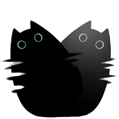 [LINEスタンプ] 黒猫ぽん太