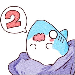 [LINEスタンプ] くっしょんサメ2