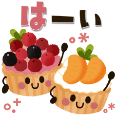 [LINEスタンプ] 背景が動く♡ずっと使えるカフェ＆スイーツ