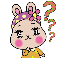 [LINEスタンプ] 飛び出す！年中使えるうさぎのうららちゃん