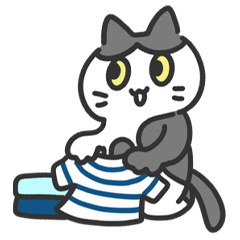 [LINEスタンプ] ゆる〜い地域猫のちびちゃん (日常生活)