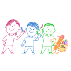 [LINEスタンプ] チョークキッズ