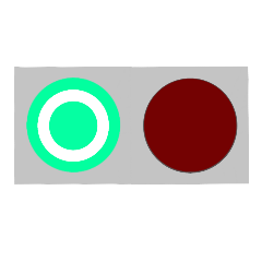 [LINEスタンプ] 反対語信号機