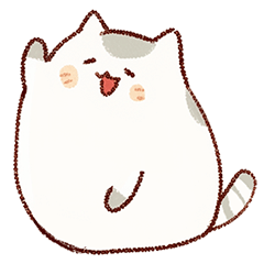 [LINEスタンプ] もちっぷりねこ