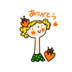 [LINEスタンプ] まん丸顔の女の子2