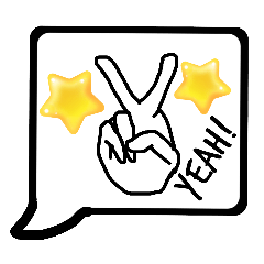 [LINEスタンプ] ひと言DE表現したふきだし