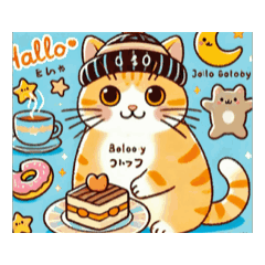 [LINEスタンプ] 猫halloフラッシュ2の画像（メイン）