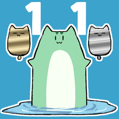 [LINEスタンプ] にゃふにゃふ11