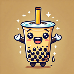 [LINEスタンプ] 茶太郎のタピオカライフ